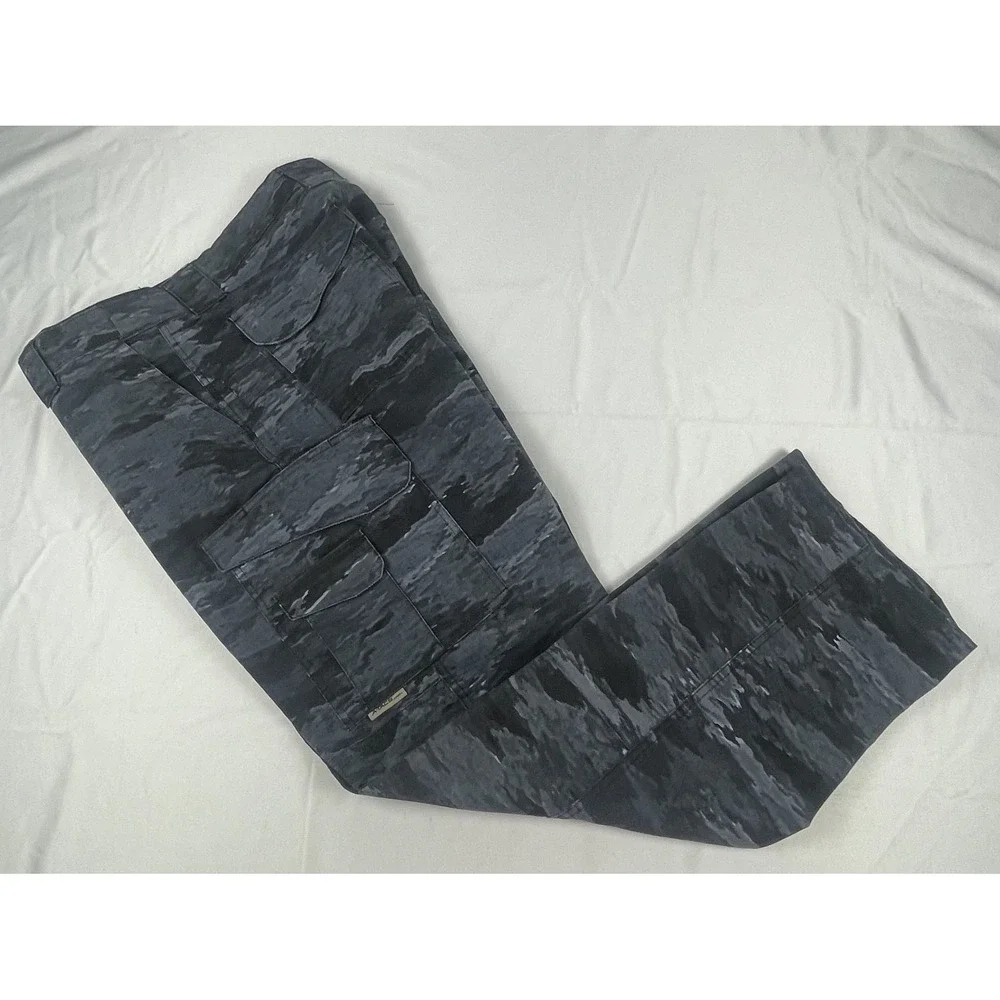 TRU-SPEC TACTICAL CARGO PANTS MENS 36X32 BLUE GREY TIGER CAMO RIPSTOP MILITARY